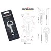 Screwpop Toolkey 15-in-1 Multi-Tool Ultra Thin Lightweight for Keychain and
