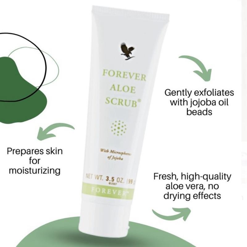 Forever Aloe Scrub - Gentle Exfoliator for Nourishing Skin Care