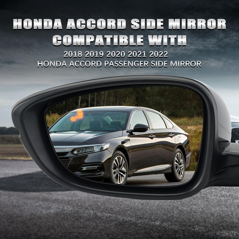 Left Driver Side Mirror Compatible With Honda Accord 2018-2022 with