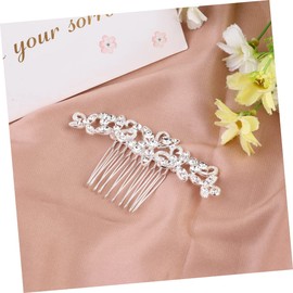 FOMIYES Wedding Hair Comb Bridal Zinc Alloy Headpiece Rhinestone Hair Accessory