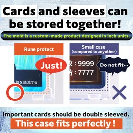 Rune Protect Magnetic Card Holders case for Trading Cards 35Pt UV Cut Fit for TCG, MTG,Baseball Football Sports,Anime Character,Game Cards Storage and Display (Display case×4,Stand×4)
