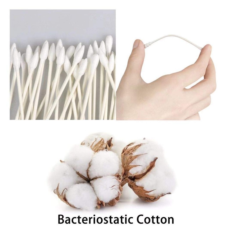 800pcs Cotton Swabs, Double Tipped Cotton Buds with Paper Stick,