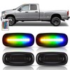 NEIFILES 4PCS RGB LED Side Marker Lights Compatible with 2003-2009