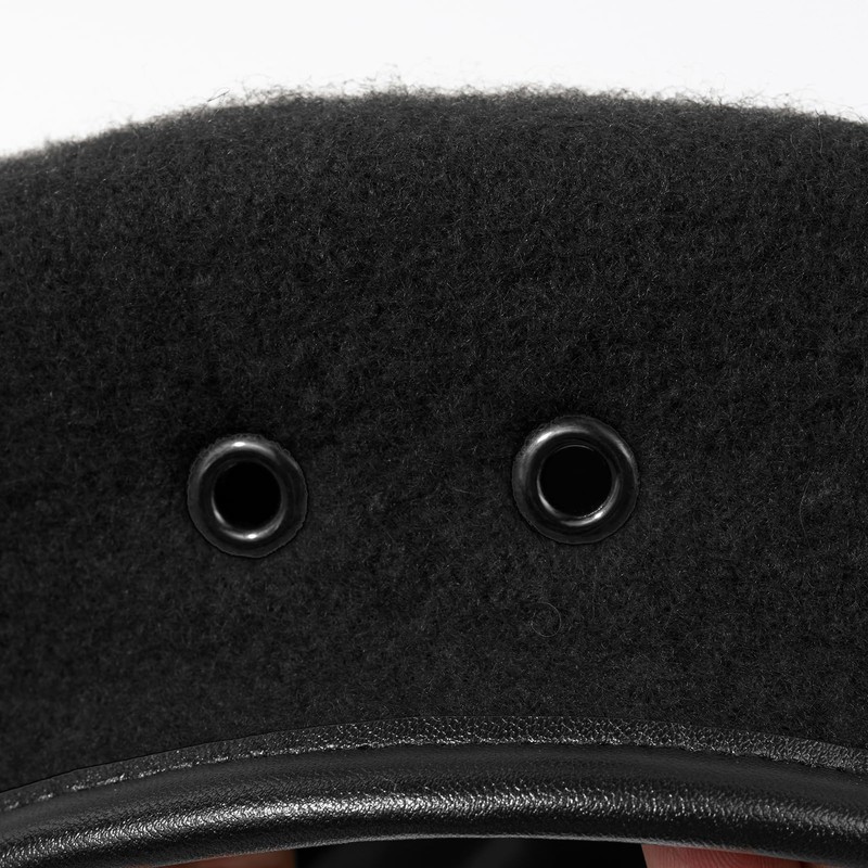 Gajaous British Military Berets for Men and Women,Wool and Leather
