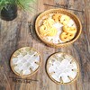 Chicapica 6" Mini Lazy Susan Turntable with 2 Rattan Coasters