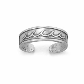Unbranded Sterling Silver Make Some Waves! Toe Ring
