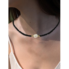 Beaded Necklace for Women Trendy Boho Beaded Choker Necklace Pearl Turquoise Healing Crystal Necklace Dainty Summer Colorful Beads Y2K Neckalces Beach Party Festival Accessory Summer Beach Jewelry Gift