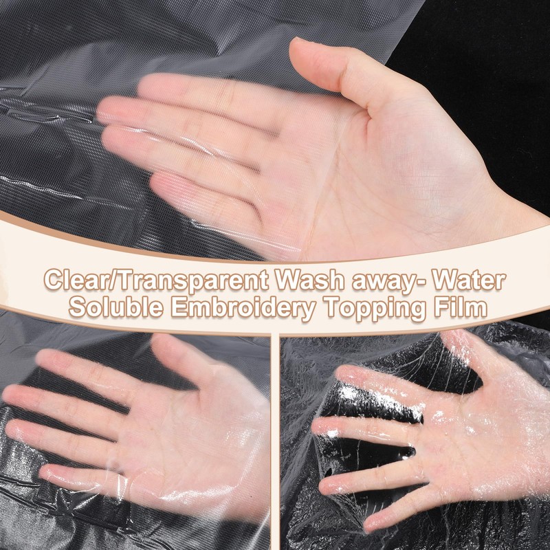 LIQWEI 1 Roll 12" x 50 yd Clear Wash Away