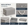 3-Pack Foldable Storage Bins with Lids, Foldable Baskets with Handles,