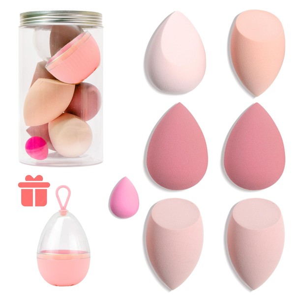 7 Pieces Makeup Blender Sponge Set - Soft Beauty Sponge