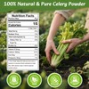 Fangkic Pure Celery Powder, 20 oz/1.25 lb Fresh Celery Juice
