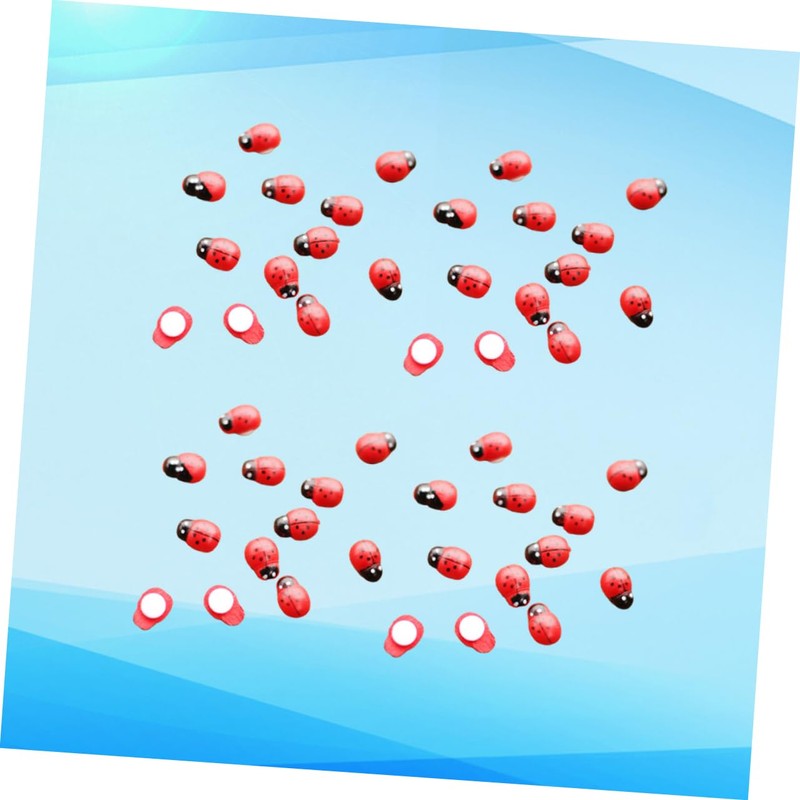 FUNOMOCYA Ladybug Shaped Desktop Decor Tabletop Craft Micro Landscape Home