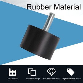 Rubber Buffer M8.4 Pieces Shock Absorber Anti Vibration, Rubber Insulator Brackets, Rubber Anti Vibration Silent Block, VD Shock Absorber, for Heat Pump, Air Compressors, Diesel Engines, Petrol