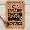 Funny Campers Wooden Chopping Board Pitch A Tent Quirky Novelty