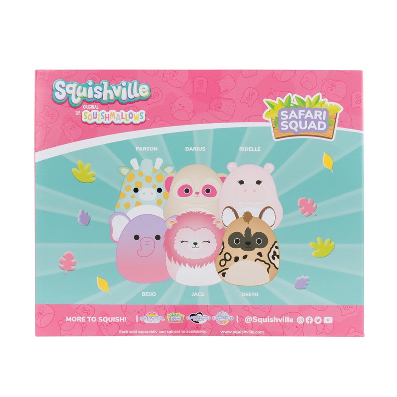 Squishville SQM0508 Safari Squad, Super Soft Mini Squishmallows, 5 cm