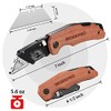 WORKPRO Folding Utility Knife with Stainless Steel Head, Quick-change Blade