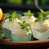 Whaline Whaline 450Pcs Gradient Green Mini Square Cupcake Liners Sage