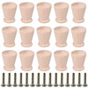 RDEXP 15PCS Tapered Cabinet Door Knobs Wooden Furniture Pull Handles