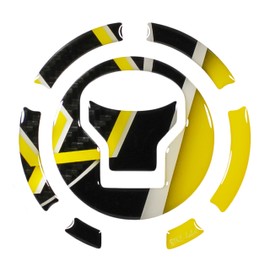 Tankpad Fuel Cap Protector Compatible with Honda CB750 Hornet Honeycomb Yellow X600056VA