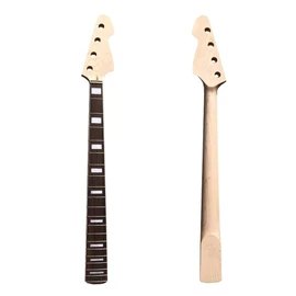 Vetimobato Maple Bass Guitar Neck Precision Bass/Jazz Bass Neck Maple/Rosewood Fretboard Bolt On Finished/Unfinished Bass Neck Replacement (4 String 22 Fret 32inch 38mm Nut and 65mm Heel)
