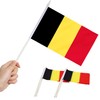Anley Belgium Mini Flag 12 Pack - Hand Held Small