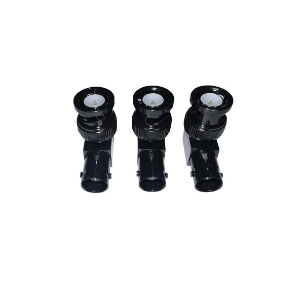 TW(S)-BNCP-BNCJ (3-Pack) Black BNC Male to BNC Female Right Angle
