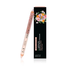 Helan I Colori di Helan Biostift, 2-in-1, roségold, Concealer für Unvollkommenheiten + Highlighter für das Gesicht, natürliches Make-up, Doppelspitze, weich pflegend mit Vitamin E, langanhaltendes
