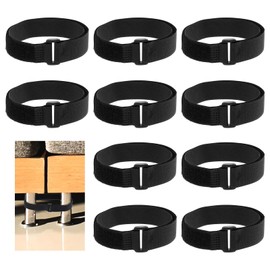 Teaaha 10 Pack Sectional Couch Connectors, Tool-Free Installation, Couch Connectors to Make Sectional Stay Keep Sofa in Place Without Tools Prevent Sliding Gaps, Durable Rubber Straps