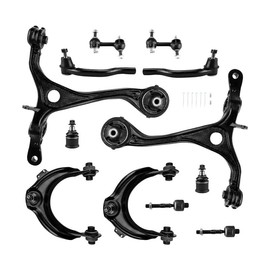 MARSFLUX Front Upper Lower Control Arms, Front Upper Lower Control Arm Tie Rod Sway Bar Replacement for 2003-2007 Accord Replace K90457, K90456, EV80210, 51210SDAA01, 51210SDAA02, 51215SDAA02
