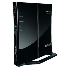 Buffalo AirStation Nfiniti WHR-G300N/U - Wireless router + 4-port switch - EN, Fast EN, 802.11b, 802.11g, 802.11n (draft), 802.11n (draft 2.0)