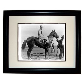 Collectiblia Man-O-War Thoroughbred Race Horse 8x10 Photo in an 11x14 Black Frame