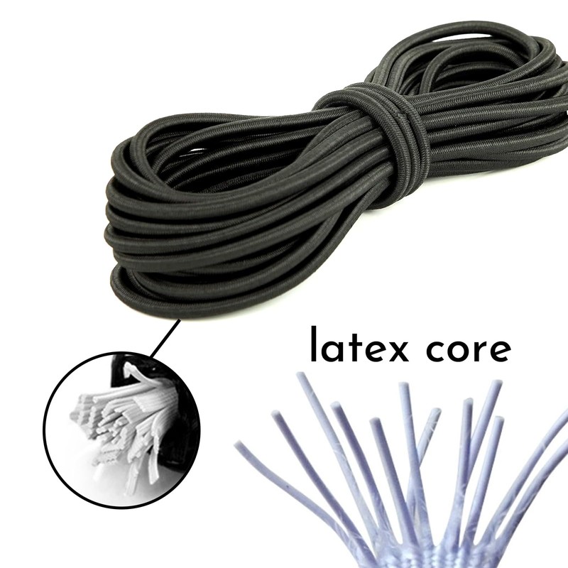 Leliafleury 10 Meter Round Elastic Cord Stretchy String Elastic Bungee