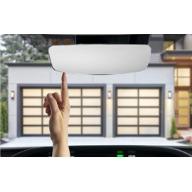 Toyota Frameless HomeLink Rearview Mirror, Battery-Operated, Garage Door Compatible