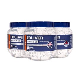 Enliven Hair Gel Wet Look (Clear) - 250mlx3 Pack - Mens Hair Products - Gel for Everyday Use - Shape Hair Your Way - Hair Gel Mens Products