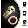 Unbranded 2pcs Banjo Bolt Brake Fitting Adapter Kit M10x1.25 Brake