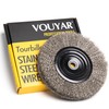 Vouyar 6 Inch Stainless Steel Wire Wheel for Bench Grinder