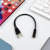 Enhanced Headphone Splitter for PC – 3.5mm Female to Dual