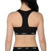 Everlast Womens Casual Sports Bra, COM D: Black, Black, Large