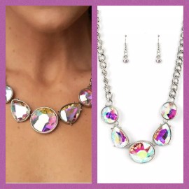 Paparazzi All The Worlds My Stage - Multi UNICORN Necklace & Earrings BNWTs
