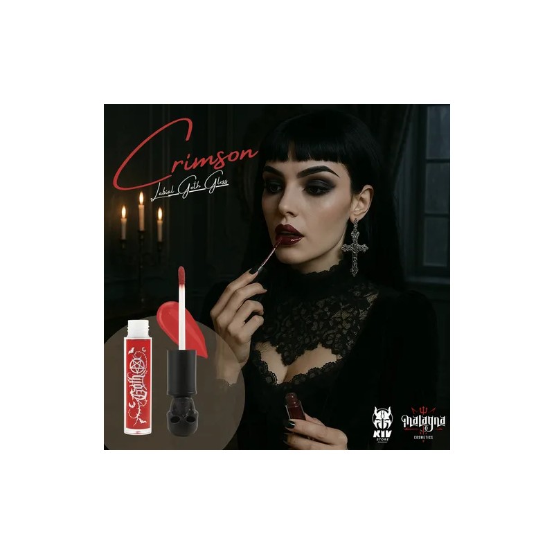 Gloss Malagna Rojo Vegano Crimson Labial Ultrapigmentado
