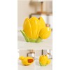 Hosoncovy Ceramic Tulip Makeup Brush Organizer Pot Makeup Brush Holder