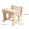 Toyvian Chair Desk Doll Accessories Table Imaginative Photo Dollhouse Writing