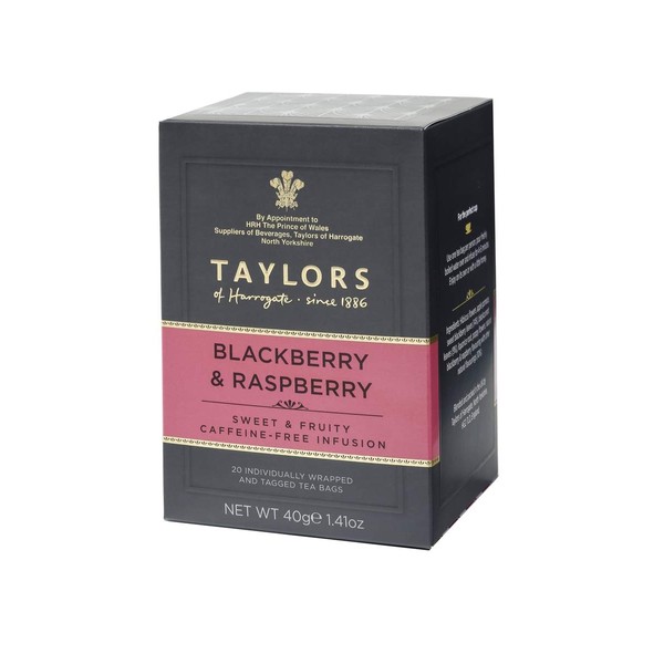 Taylors of Harrogate Blackberry & Raspberry Herbal Tea, 20 Teabags