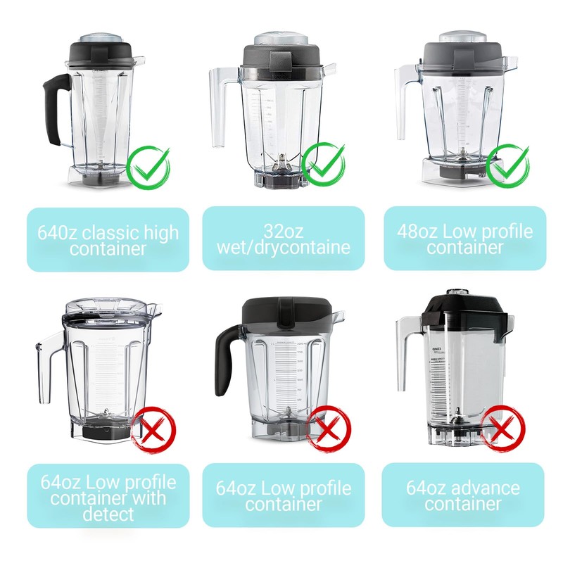 (With disassembler) Wet Blade Replacement with Tamper Holder for Vitamix