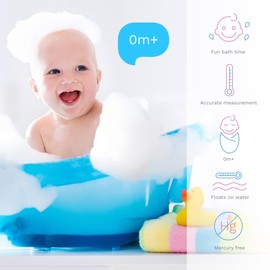 Baby Safe Floating Bath Thermometer GIRAFFE (Grey)