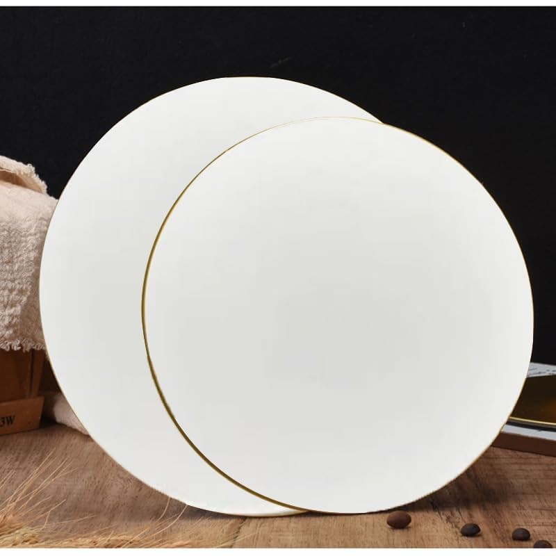 Generic [20/40/100pcs] 8 in White Cakeboard Round,Disposable Cake Circle Base
