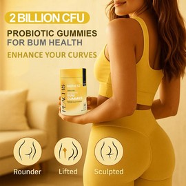 Biotics2 Probiotic Gummies – 3-in-1 Feminine Support (Bloom10, Flora12, Peach8) | Vegan, Sugar-Free, Daily Wellness with 2–8B Probiotics & Herbal Blend