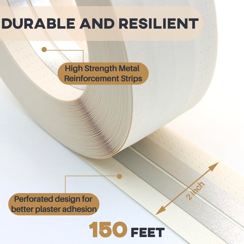 Terixe Drywall Corner Tape - 150 Ft Roll Reinforced Drywall