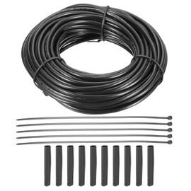 MECCANIXITY 24 Gauge Wire 2 Conductor Electrical Wire, 24 AWG Stranded PVC Cord, Low Voltage Oxygen-Free Tinned Copper Cable for LED Strips Lamp Lighting Marine Automotive, 30.5m/100ft