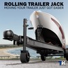 TOWKING 8-inch Wheel Trailer Jack, 13" Vertical Movement, 2000 lbs,